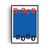 Disco 2000 Retro Music Home Decor Framed Art Print