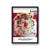 Endangered Siberian Tiger V2 Framed Art Print by Andy Warhol