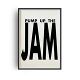 Pump Up the Jam Retro Music Home Decor Framed Art Print