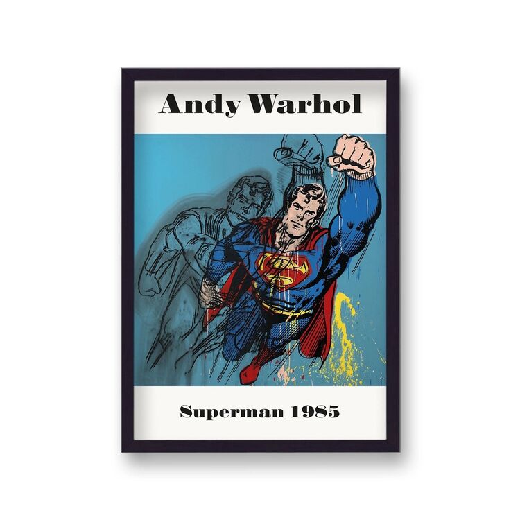 Myths Superman 1985 Framed Art Print by Andy Warhol