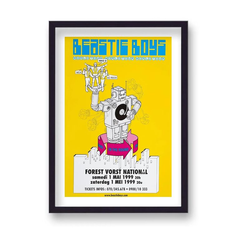 Beastie Boys Concert 1999 Vintage Music Framed Art Print