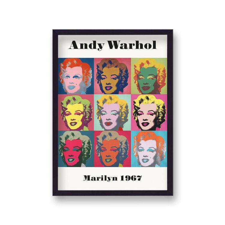 Nine Marilyn 1967 Framed Art Print by Andy Warhol