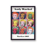 Nine Marilyn 1967 Framed Art Print by Andy Warhol