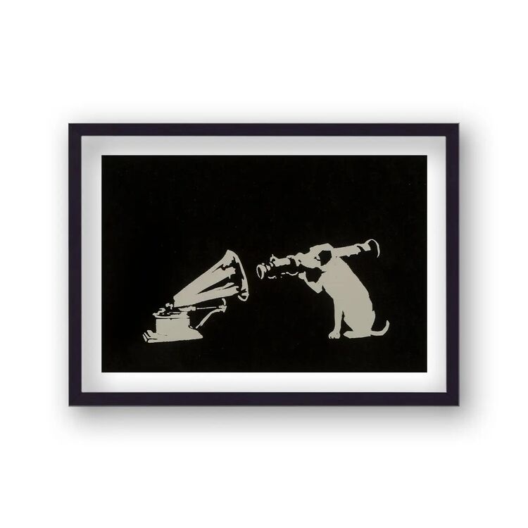 HMV Bazooka Framed Art Print by Banksy