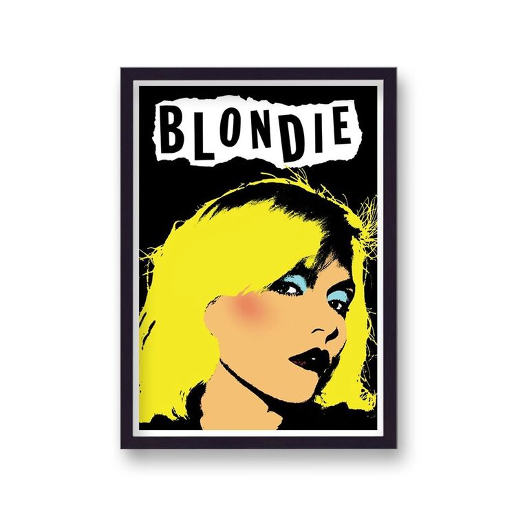 Blondie Vintage Music Framed Art Print