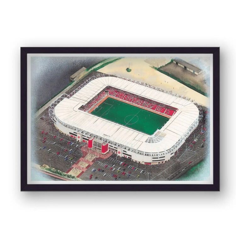 The Riverside Stadium Home of Middlesbrough FC Framed Stadium Art Print