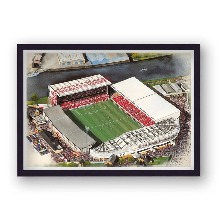 The City Ground Home of Nottingham Forest FC Framed Stadium Art Print