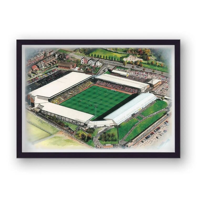 Vale Park Home of Port Vale FC Framed Stadium Art Print
