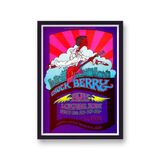 Chuck Berry Live Filmore West Vintage Music Framed Art Print