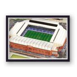 Ibrox Stadium Home of Rangers FC Framed Stadium Art Print