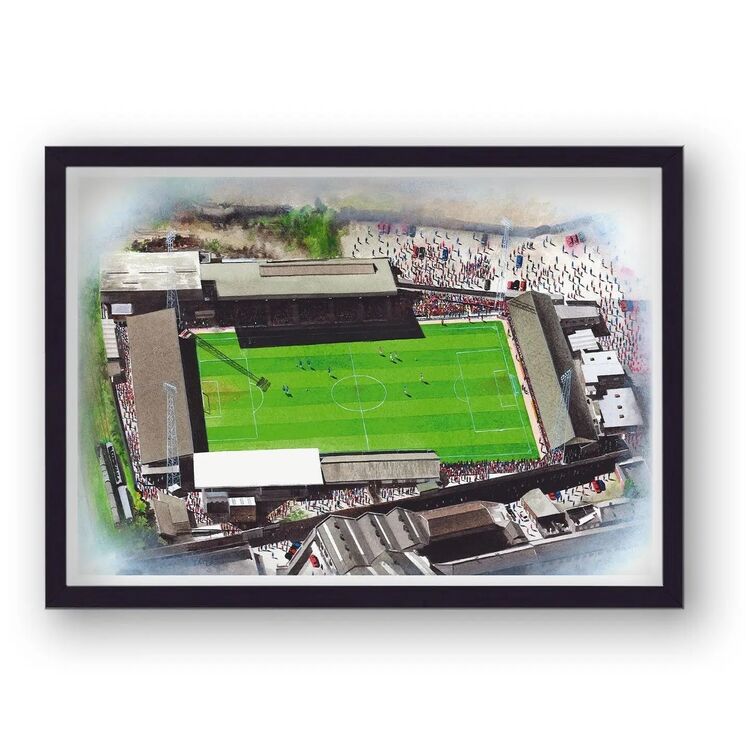 Millmoor Home of Rotherham United FC Framed Stadium Art Print