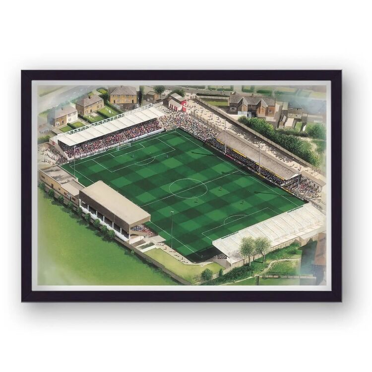 The Athletic Ground Home of Scarborough Athletic FC Framed Stadium Art Print