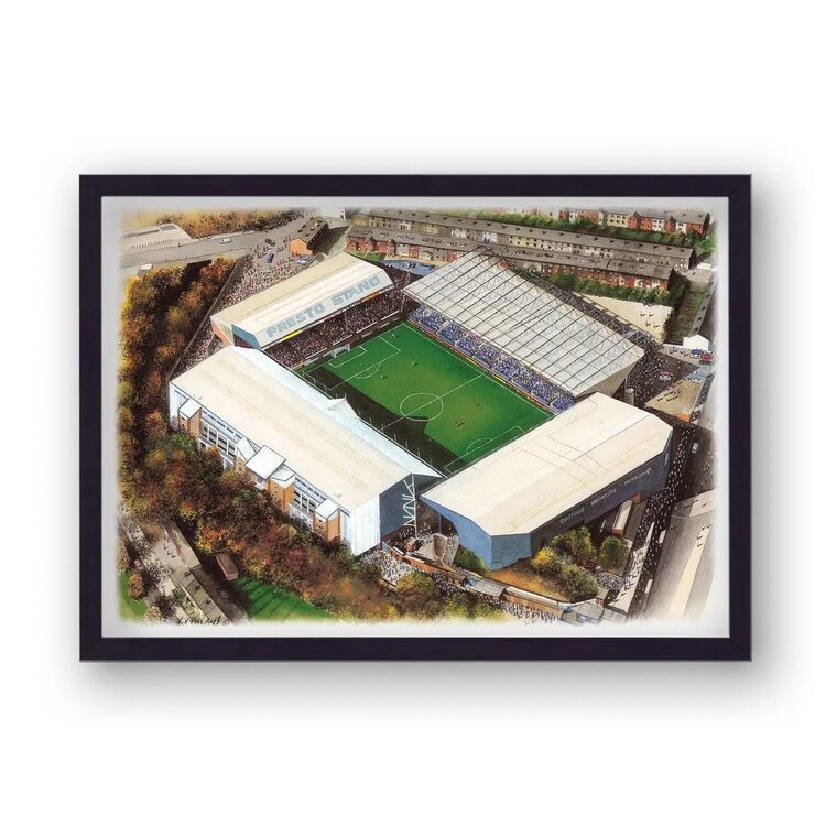 Hillsborough Home of Sheffield Wednesday FC Framed Stadium Art Print