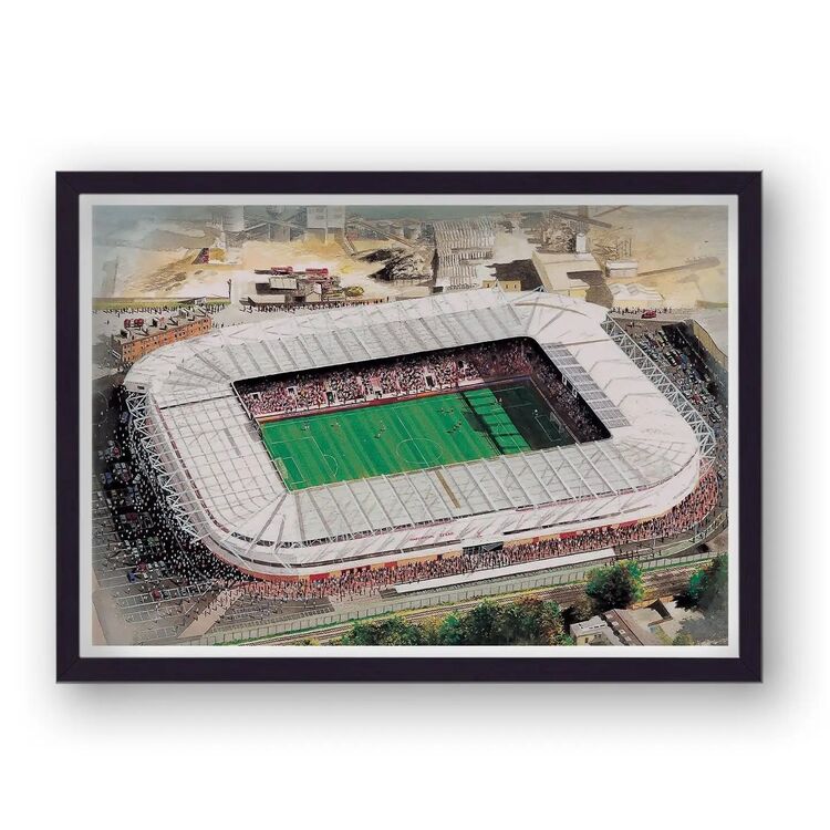 St Mary's Home of Southampton FC Framed Stadium Art Print