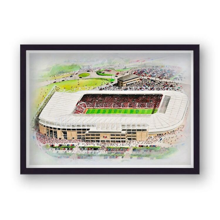 The Stadium of Light Home of Sunderland A FC Framed Stadium Art Print