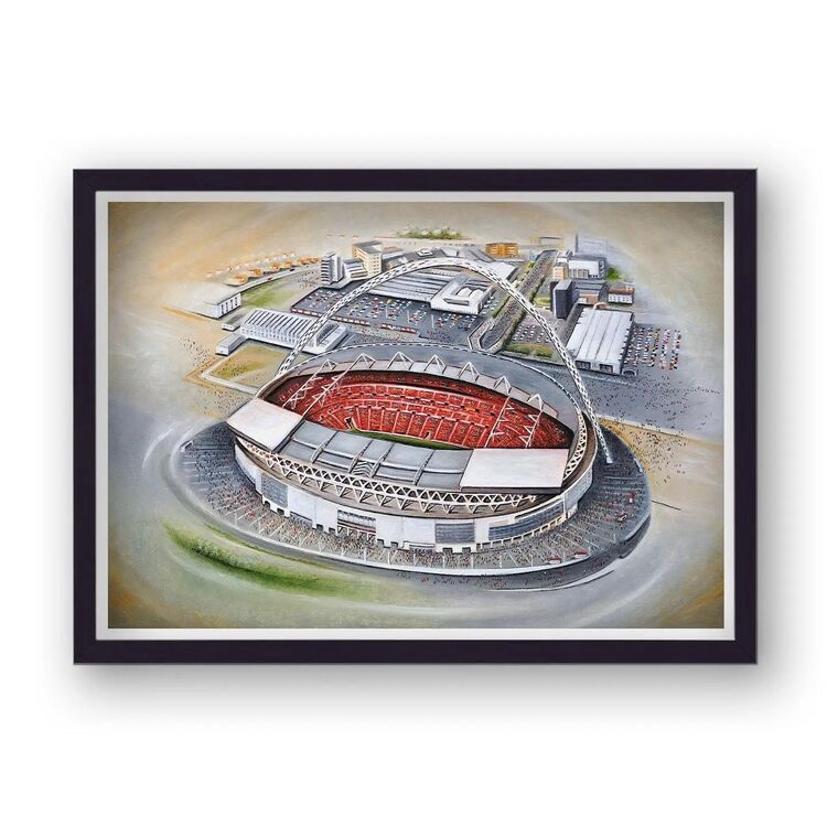 The New Wembley Stadium Framed Stadium Art Print