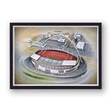 The New Wembley Stadium Framed Stadium Art Print