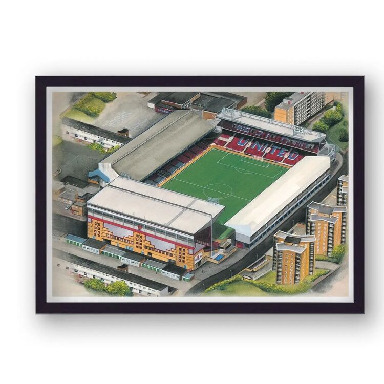 The Boleyn Ground, Upton Park Home of West Ham United FC Framed Stadium Art Print