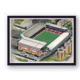 The Boleyn Ground, Upton Park Home of West Ham United FC Framed Stadium Art Print