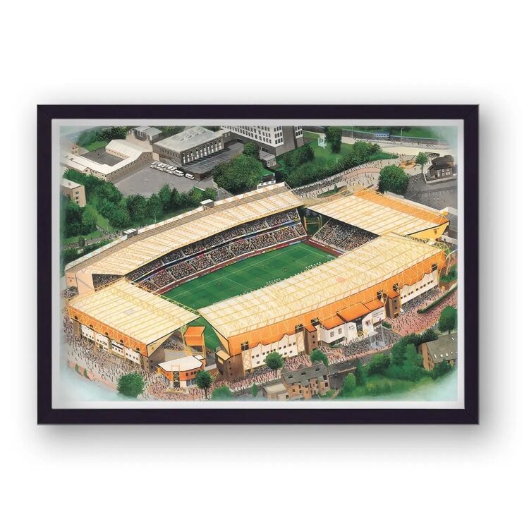 Molineux Stadium Home of Wolverhampton Wanderers FC Framed Stadium Art Print