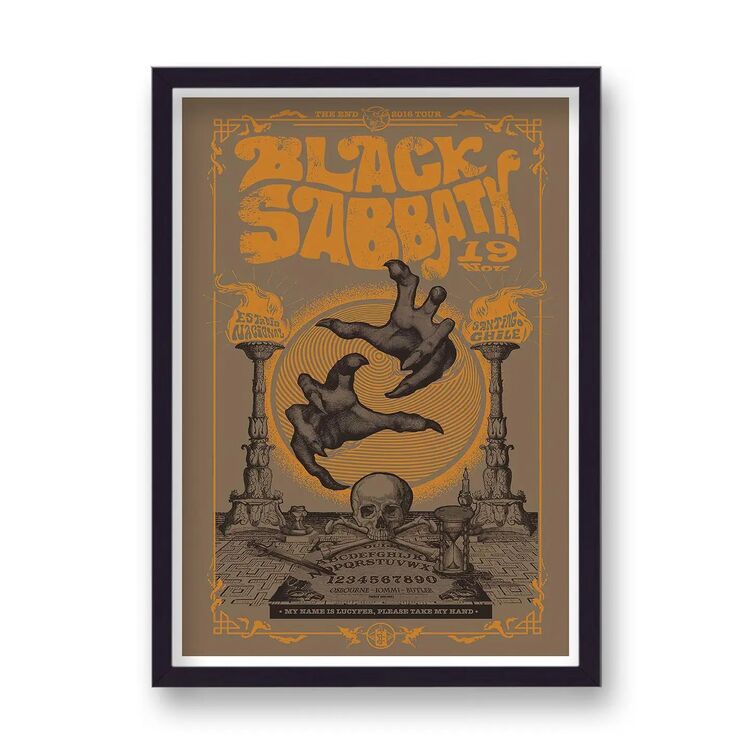 Paul McCartney Live at Glastonbury reimagined Vintage Music Framed Art Print