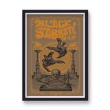 Paul McCartney Live at Glastonbury reimagined Vintage Music Framed Art Print