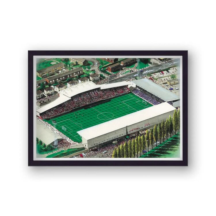 The Racecourse Ground Home of Wrexham AFC Framed Stadium Art Print