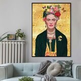 Frida Kahlo Gold Framed Art Print