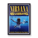 Nirvana Nevermind Album vintage Music Framed Art Print