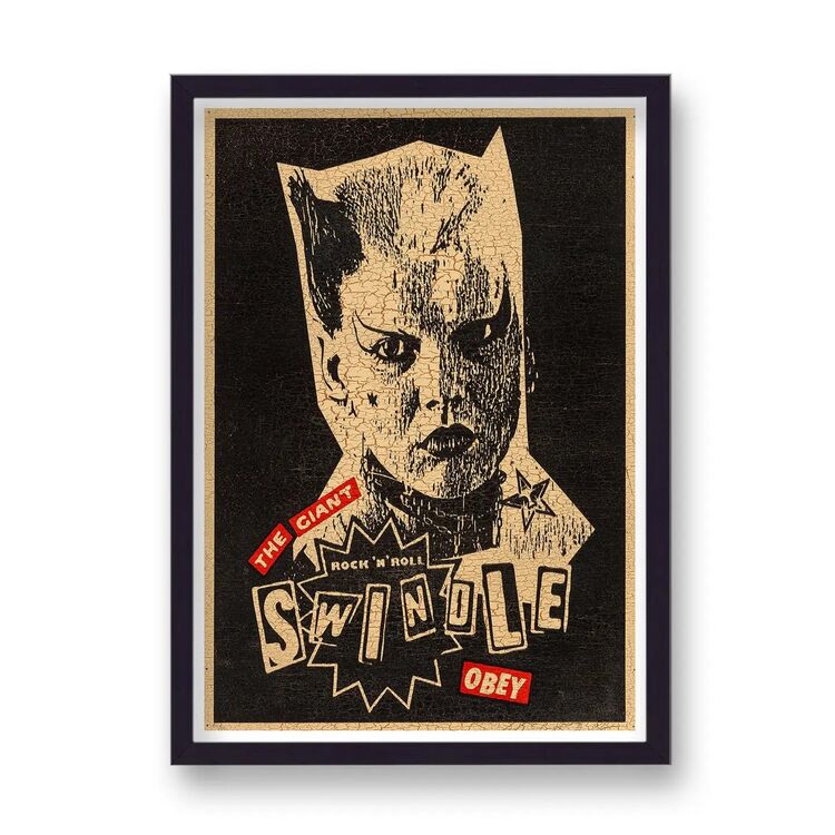 Sex Pistols X Fairey Rock N Roll Swindle Obey Pop Art Music Framed Art Print