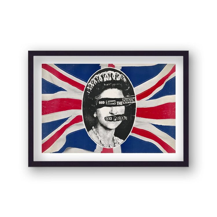 God Save The Queen Sex Pistols Music Framed Art Print