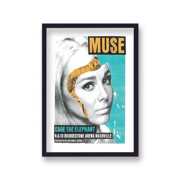 Muse Live Concert Nashville vintage Music Framed Art Print