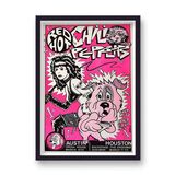 Red Hot Chilli Peppers Austin & Nashville Rare Hand Bill Gig Music Framed Art Print