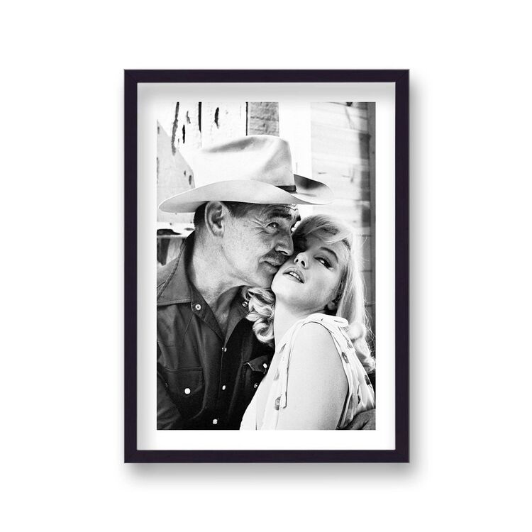 Marilyn Monroe & Clark Gable the Misfits 1961 Image 1 Vintage Icon Print