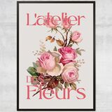 L Atelier Des Fleurs Floral Framed Print