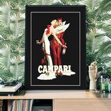Campari Devil Poster Framed Art Print