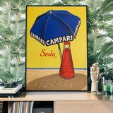 Campari Soda Poster Framed Art Print