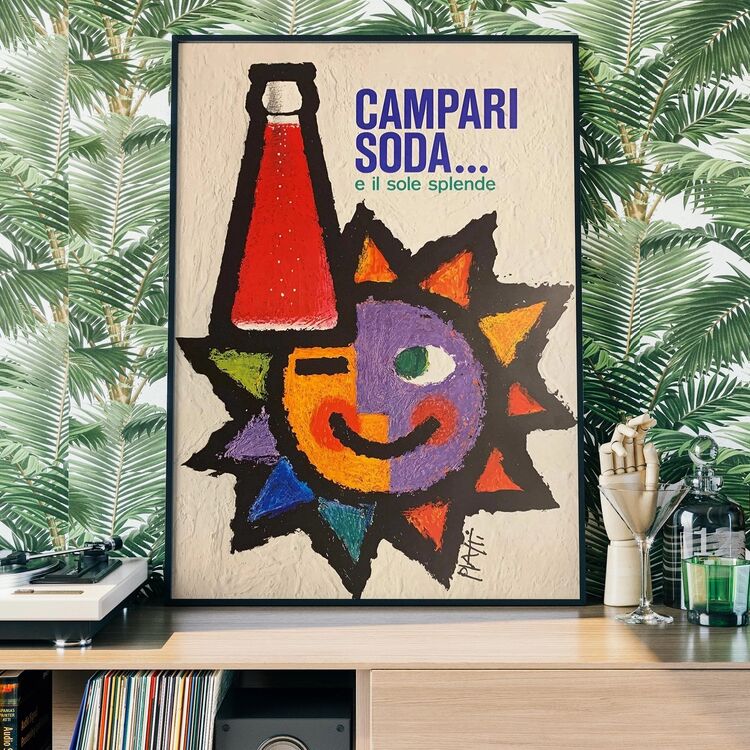 Campari Soda Painting Framed Art Print