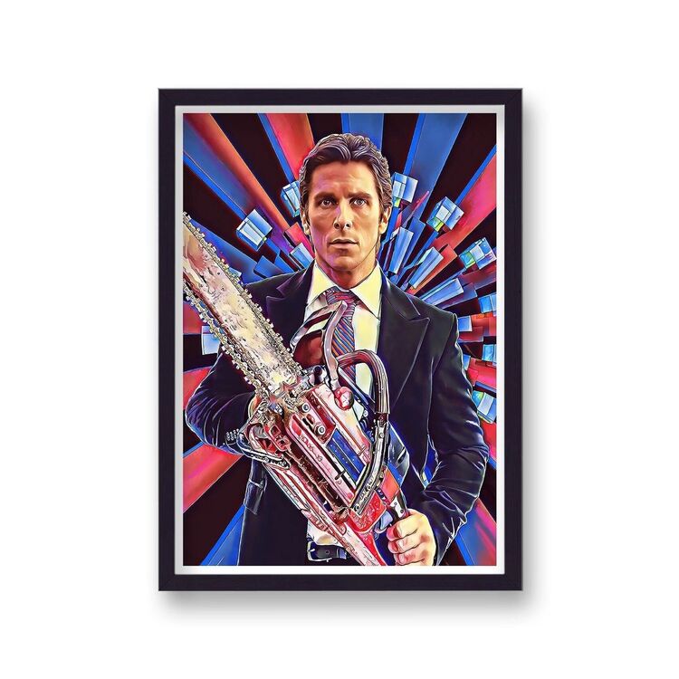American Psycho Patrick Bateman Alternative Vintage Movie Poster