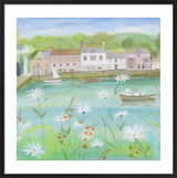 Westie on a Boat Framed Art Print by Hannah Cole