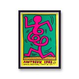 1983 Montreux Jazz Festival Poster Framed Art Print by Keith Haring