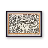 1983 Robert Fraser Gallery London Exhibition Poster Framed Art Print by Keith Haring