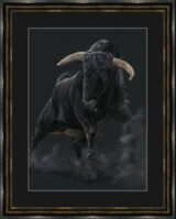 Raging Bull Framed Limited Edition Art Print by Kay Johns