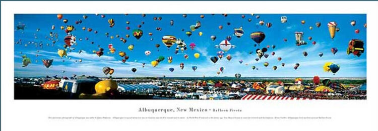 Albuquerque Panoramic Art Print by James Blakeway Panoramas