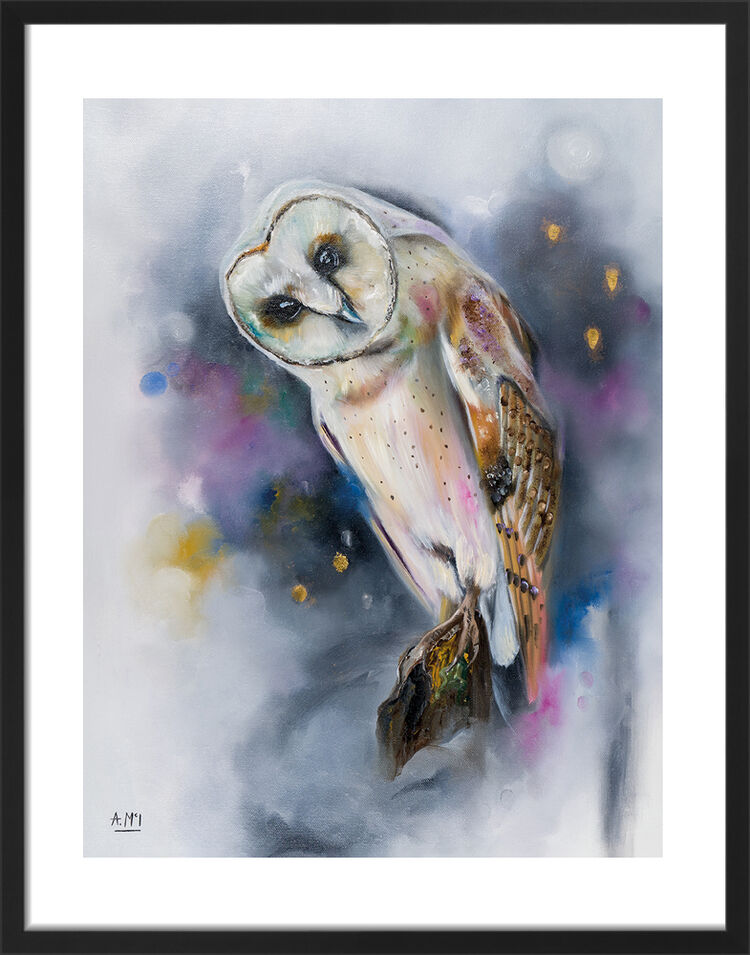 Owl Watching Framed Art Print by Alison McIlkenny