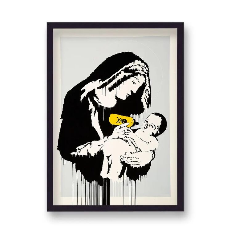 Toxic Mary Framed Art Print by Banksy