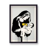 Toxic Mary Framed Art Print by Banksy