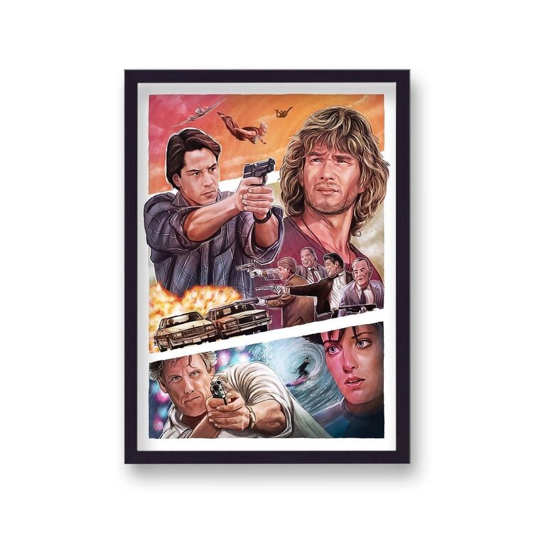 Point Break Reimagined Vintage Movie Poster
