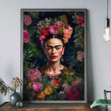 Frida Kahlo Roses Framed Art Print