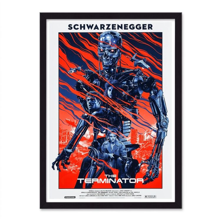 The Terminator Reimagined Vintage Movie Poster